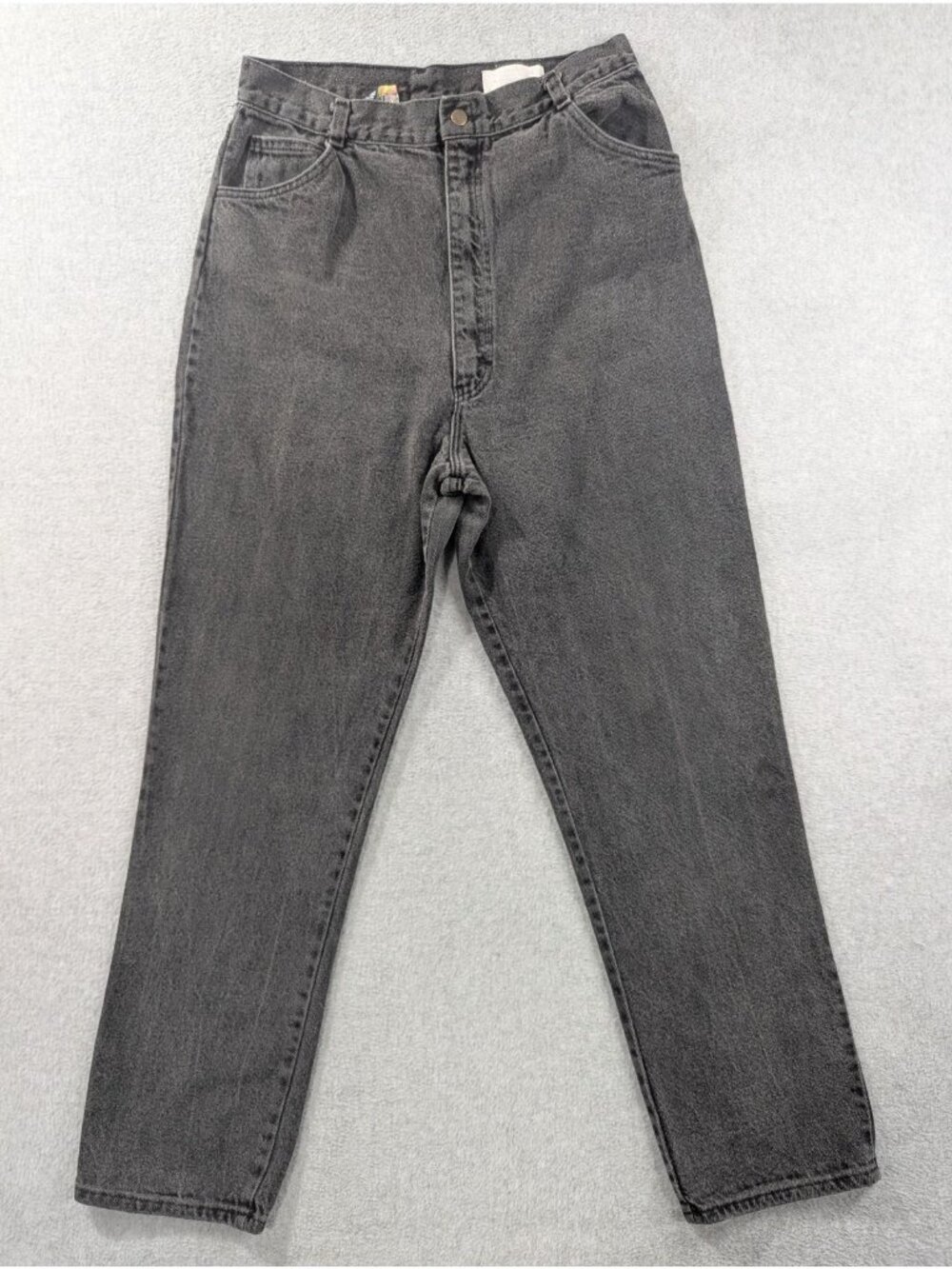 Vintage Silver Unicorn Jeans Womens 10 Charcoal Wash High Rise Tapered USA